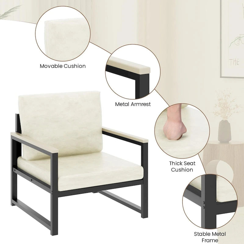 Poltrona singola reclinabile Lazy Boy, poltrona moderna semplice con braccioli per soggiorno, ufficio, camera da letto, beige/kaki